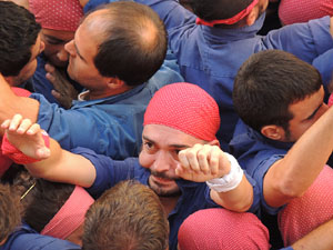 Fires de Girona 2014. Diada castellera amb Marrecs de Salt, Minyons de Terrassa i Capgrossos de Matar&oacute;