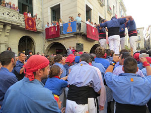 Fires de Girona 2014. Diada castellera amb Marrecs de Salt, Minyons de Terrassa i Capgrossos de Matar&oacute;