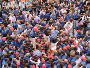 Fires de Girona 2014. Diada castellera amb Marrecs de Salt, Minyons de Terrassa i Capgrossos de Matar&oacute;