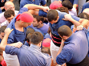 Fires de Girona 2014. Diada castellera amb Marrecs de Salt, Minyons de Terrassa i Capgrossos de Matar&oacute;