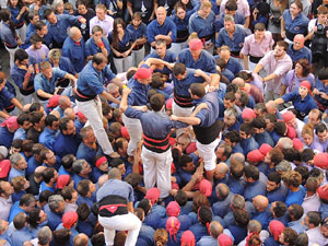 Fires de Girona 2014. Diada castellera amb Marrecs de Salt, Minyons de Terrassa i Capgrossos de Matar&oacute;