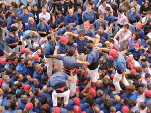 Fires de Girona 2014. Diada castellera amb Marrecs de Salt, Minyons de Terrassa i Capgrossos de Matar&oacute;