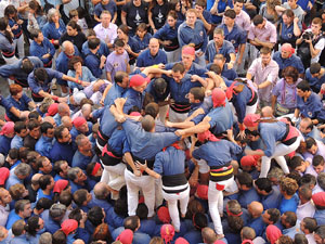 Fires de Girona 2014. Diada castellera amb Marrecs de Salt, Minyons de Terrassa i Capgrossos de Matar&oacute;