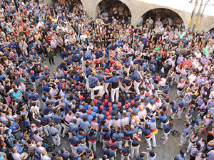 Fires de Girona 2014. Diada castellera amb Marrecs de Salt, Minyons de Terrassa i Capgrossos de Matar&oacute;
