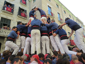 Fires de Girona 2014. Diada castellera amb Marrecs de Salt, Minyons de Terrassa i Capgrossos de Matar&oacute;