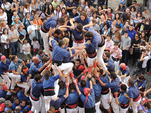 Fires de Girona 2014. Diada castellera amb Marrecs de Salt, Minyons de Terrassa i Capgrossos de Matar&oacute;