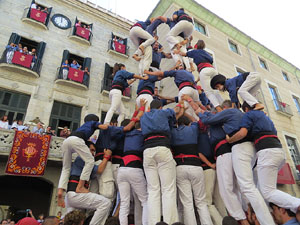 Fires de Girona 2014. Diada castellera amb Marrecs de Salt, Minyons de Terrassa i Capgrossos de Matar&oacute;