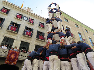 Fires de Girona 2014. Diada castellera amb Marrecs de Salt, Minyons de Terrassa i Capgrossos de Matar&oacute;