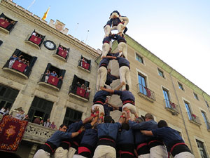 Fires de Girona 2014. Diada castellera amb Marrecs de Salt, Minyons de Terrassa i Capgrossos de Matar&oacute;
