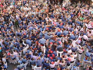 Fires de Girona 2014. Diada castellera amb Marrecs de Salt, Minyons de Terrassa i Capgrossos de Matar&oacute;