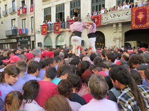 Fires de Girona 2014. Diada castellera amb Marrecs de Salt, Minyons de Terrassa i Capgrossos de Matar&oacute;