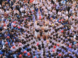 Fires de Girona 2014. Diada castellera amb Marrecs de Salt, Minyons de Terrassa i Capgrossos de Matar&oacute;