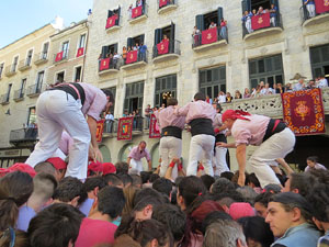 Fires de Girona 2014. Diada castellera amb Marrecs de Salt, Minyons de Terrassa i Capgrossos de Matar&oacute;