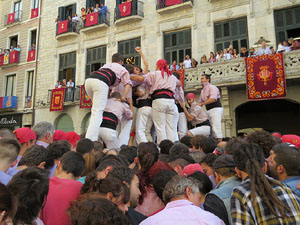 Fires de Girona 2014. Diada castellera amb Marrecs de Salt, Minyons de Terrassa i Capgrossos de Matar&oacute;