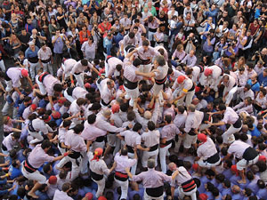 Fires de Girona 2014. Diada castellera amb Marrecs de Salt, Minyons de Terrassa i Capgrossos de Matar&oacute;