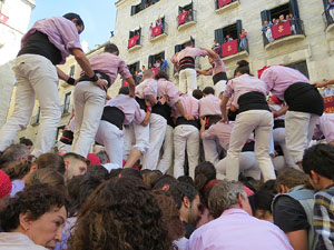 Fires de Girona 2014. Diada castellera amb Marrecs de Salt, Minyons de Terrassa i Capgrossos de Matar&oacute;