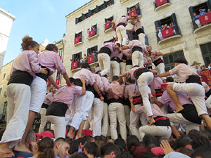 Fires de Girona 2014. Diada castellera amb Marrecs de Salt, Minyons de Terrassa i Capgrossos de Matar&oacute;