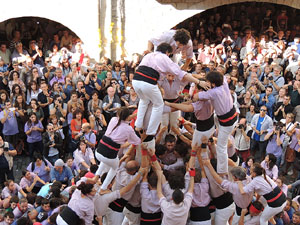 Fires de Girona 2014. Diada castellera amb Marrecs de Salt, Minyons de Terrassa i Capgrossos de Matar&oacute;