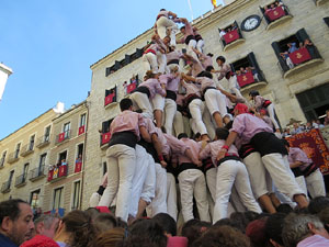 Fires de Girona 2014. Diada castellera amb Marrecs de Salt, Minyons de Terrassa i Capgrossos de Matar&oacute;