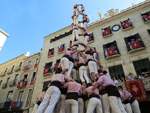 Fires de Girona 2014. Diada castellera amb Marrecs de Salt, Minyons de Terrassa i Capgrossos de Matar&oacute;