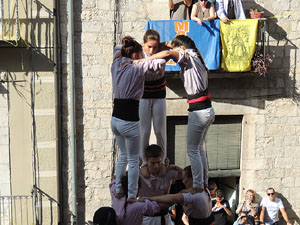 Fires de Girona 2014. Diada castellera amb Marrecs de Salt, Minyons de Terrassa i Capgrossos de Matar&oacute;