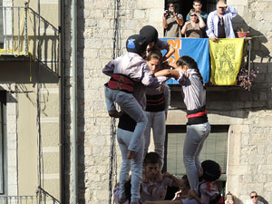 Fires de Girona 2014. Diada castellera amb Marrecs de Salt, Minyons de Terrassa i Capgrossos de Matar&oacute;