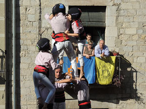 Fires de Girona 2014. Diada castellera amb Marrecs de Salt, Minyons de Terrassa i Capgrossos de Matar&oacute;