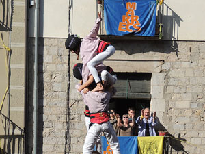 Fires de Girona 2014. Diada castellera amb Marrecs de Salt, Minyons de Terrassa i Capgrossos de Matar&oacute;