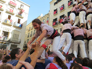 Fires de Girona 2014. Diada castellera amb Marrecs de Salt, Minyons de Terrassa i Capgrossos de Matar&oacute;
