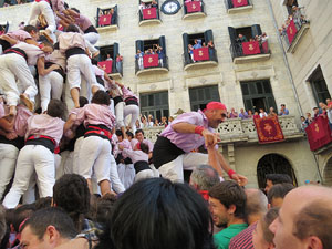 Fires de Girona 2014. Diada castellera amb Marrecs de Salt, Minyons de Terrassa i Capgrossos de Matar&oacute;