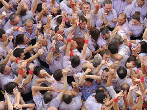 Fires de Girona 2014. Diada castellera amb Marrecs de Salt, Minyons de Terrassa i Capgrossos de Matar&oacute;