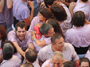 Fires de Girona 2014. Diada castellera amb Marrecs de Salt, Minyons de Terrassa i Capgrossos de Matar&oacute;