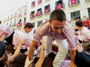 Fires de Girona 2014. Diada castellera amb Marrecs de Salt, Minyons de Terrassa i Capgrossos de Matar&oacute;