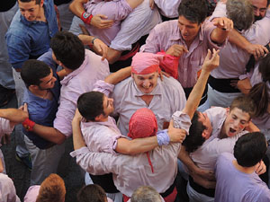 Fires de Girona 2014. Diada castellera amb Marrecs de Salt, Minyons de Terrassa i Capgrossos de Matar&oacute;