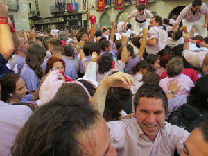 Fires de Girona 2014. Diada castellera amb Marrecs de Salt, Minyons de Terrassa i Capgrossos de Matar&oacute;