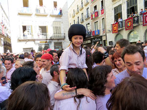 Fires de Girona 2014. Diada castellera amb Marrecs de Salt, Minyons de Terrassa i Capgrossos de Matar&oacute;