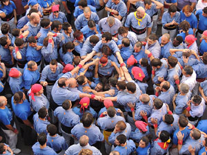 Fires de Girona 2014. Diada castellera amb Marrecs de Salt, Minyons de Terrassa i Capgrossos de Matar&oacute;