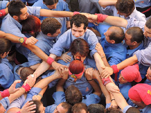 Fires de Girona 2014. Diada castellera amb Marrecs de Salt, Minyons de Terrassa i Capgrossos de Matar&oacute;