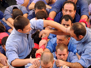 Fires de Girona 2014. Diada castellera amb Marrecs de Salt, Minyons de Terrassa i Capgrossos de Matar&oacute;