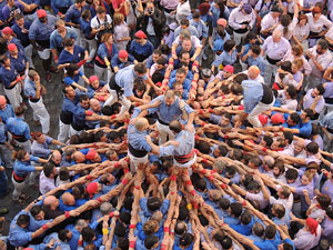Fires de Girona 2014. Diada castellera amb Marrecs de Salt, Minyons de Terrassa i Capgrossos de Matar&oacute;