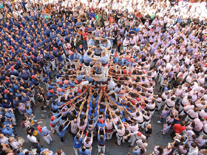 Fires de Girona 2014. Diada castellera amb Marrecs de Salt, Minyons de Terrassa i Capgrossos de Matar&oacute;