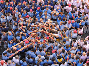 Fires de Girona 2014. Diada castellera amb Marrecs de Salt, Minyons de Terrassa i Capgrossos de Matar&oacute;