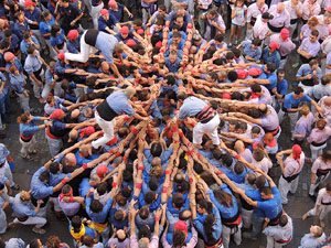 Fires de Girona 2014. Diada castellera amb Marrecs de Salt, Minyons de Terrassa i Capgrossos de Matar&oacute;