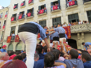 Fires de Girona 2014. Diada castellera amb Marrecs de Salt, Minyons de Terrassa i Capgrossos de Matar&oacute;