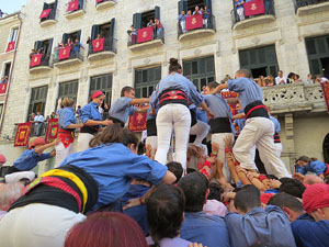 Fires de Girona 2014. Diada castellera amb Marrecs de Salt, Minyons de Terrassa i Capgrossos de Matar&oacute;