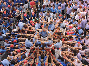 Fires de Girona 2014. Diada castellera amb Marrecs de Salt, Minyons de Terrassa i Capgrossos de Matar&oacute;