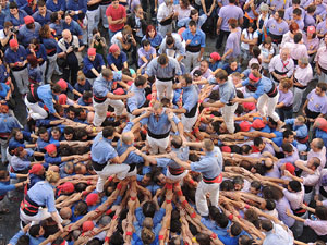 Fires de Girona 2014. Diada castellera amb Marrecs de Salt, Minyons de Terrassa i Capgrossos de Matar&oacute;