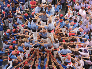 Fires de Girona 2014. Diada castellera amb Marrecs de Salt, Minyons de Terrassa i Capgrossos de Matar&oacute;