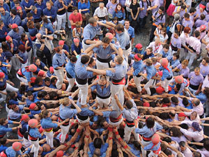 Fires de Girona 2014. Diada castellera amb Marrecs de Salt, Minyons de Terrassa i Capgrossos de Matar&oacute;