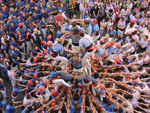 Fires de Girona 2014. Diada castellera amb Marrecs de Salt, Minyons de Terrassa i Capgrossos de Matar&oacute;